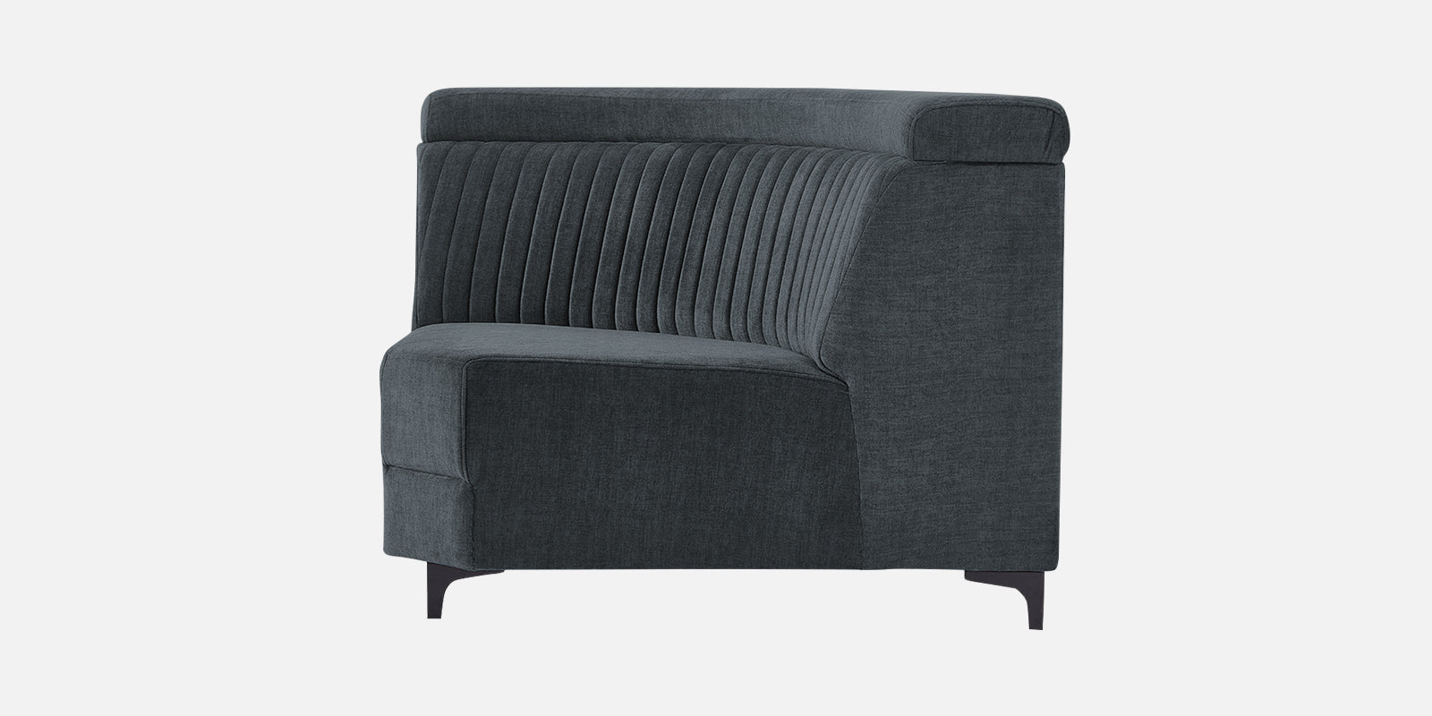 Draco Fabric Corner Sofa in Duby Grey Colour