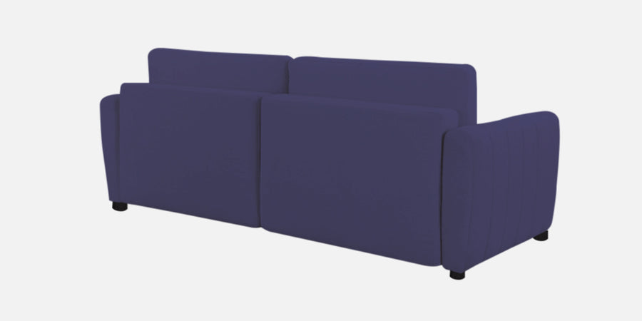 Vima Fabric 3 Seater Pull Out Sofa Cum Bed In Slate Blue Colour - Febonic Living