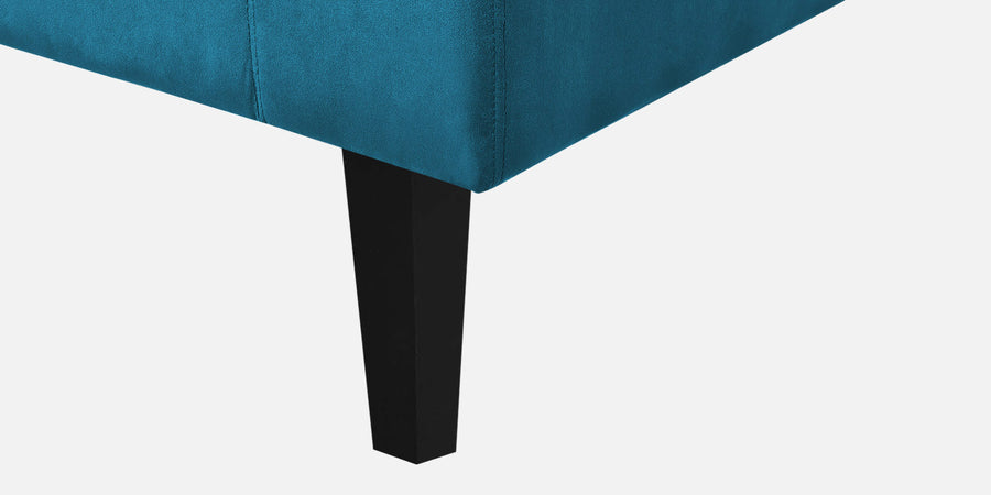 Vegas Velvet Lhs Sectional Sofa 3 Lounger In Aqua Blue Colour - Febonic Living