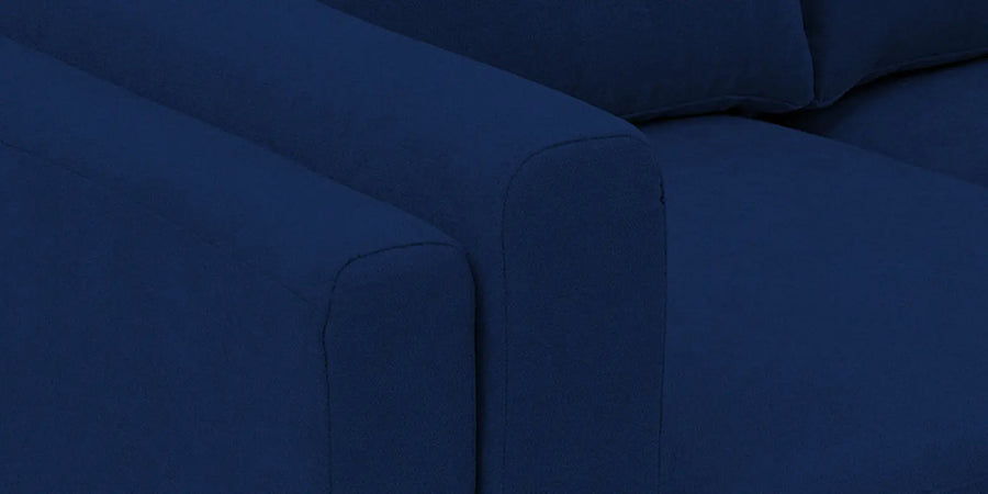 Creata Fabric Rhs Sectional Sofa 3 Lounger In Royal Blue Colour - Febonic Living