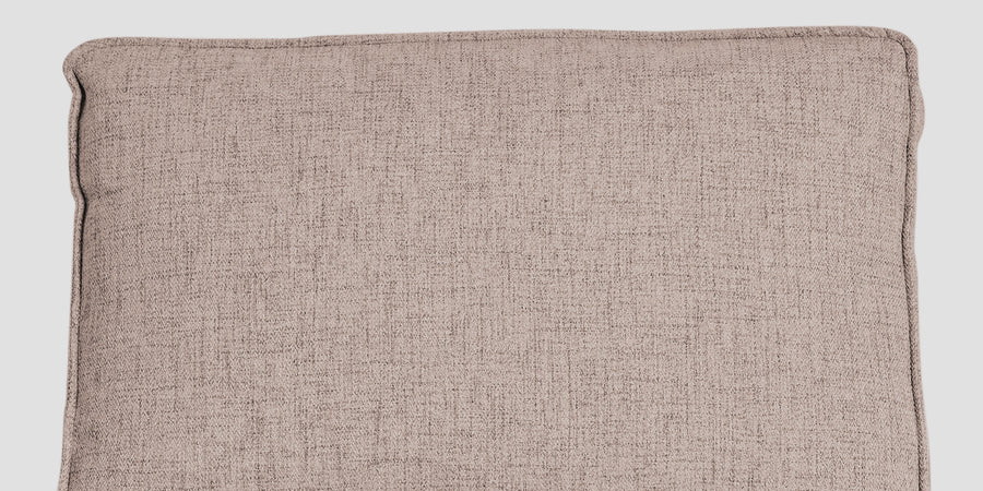 Hiver Fabric Day Bed Sofa In Kadhi Beige Colour With Back Rest - Febonic Living