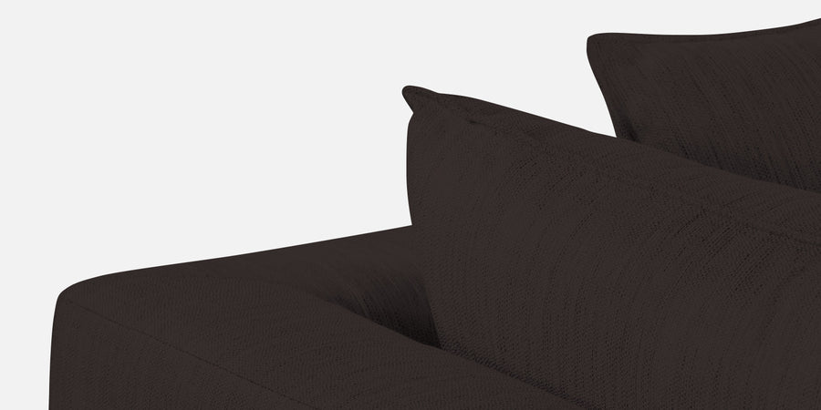 Ziggy Fabric Rhs Sectional Sofa 3 Lounger In Pebble Brown Colour - Febonic Living