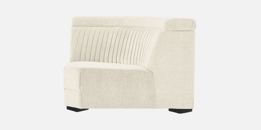 Draco Fabric 6 Seater Corner Sofa In Ivory Cream Colour - Febonic Living