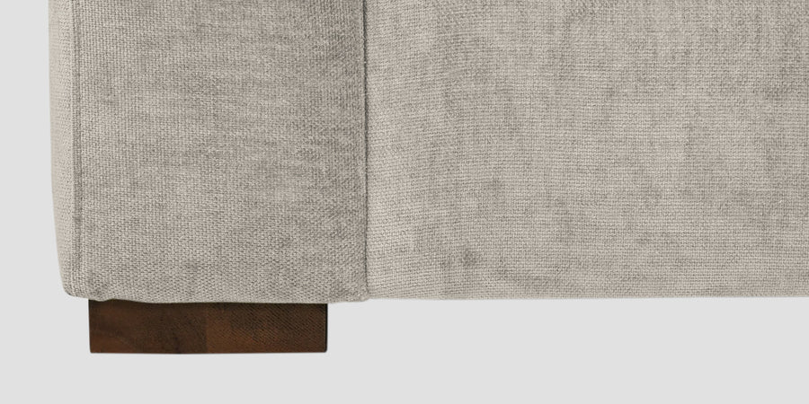 Dara Fabric 3 Seater Sofa In Ash Grey Colour - Febonic Living