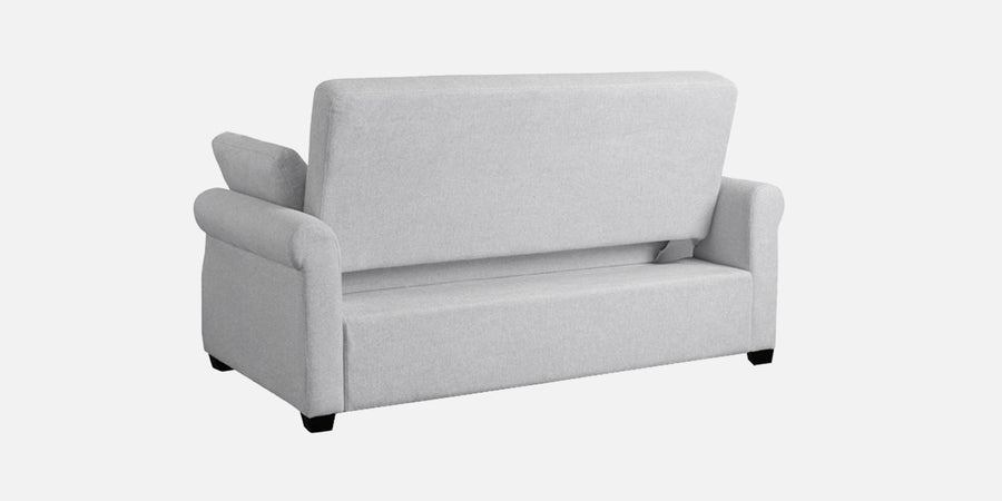 Fornia Fabric 3 Seater Pull Out Sofa Cum Bed In Lit Grey Colour - Febonic Living