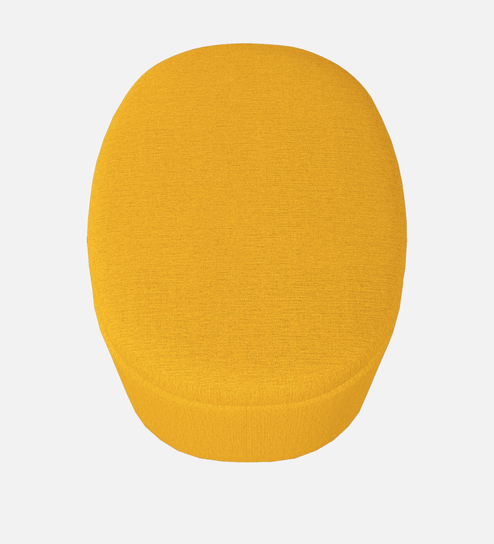 Ruggy Fabric Storage Ottoman in Bold Yellow Colour