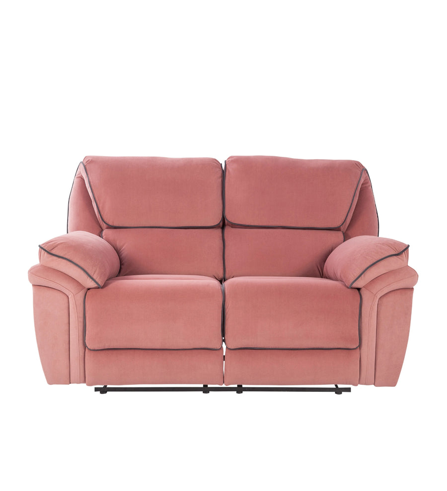 Regina Velvet 2 Seater Motorized Recliner In Blush Pink Colour - Febonic Living
