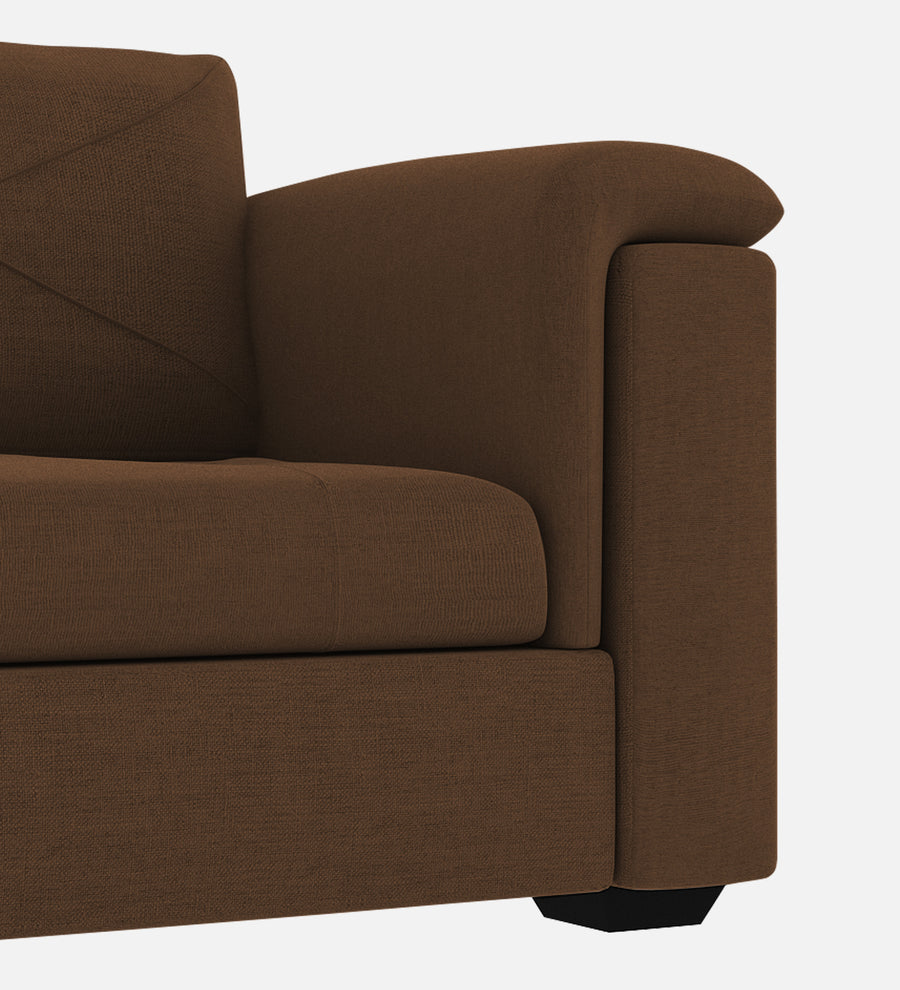 Andres Fabric 1 Seater Sofa In Chestnut Brown Colour - Febonic Living