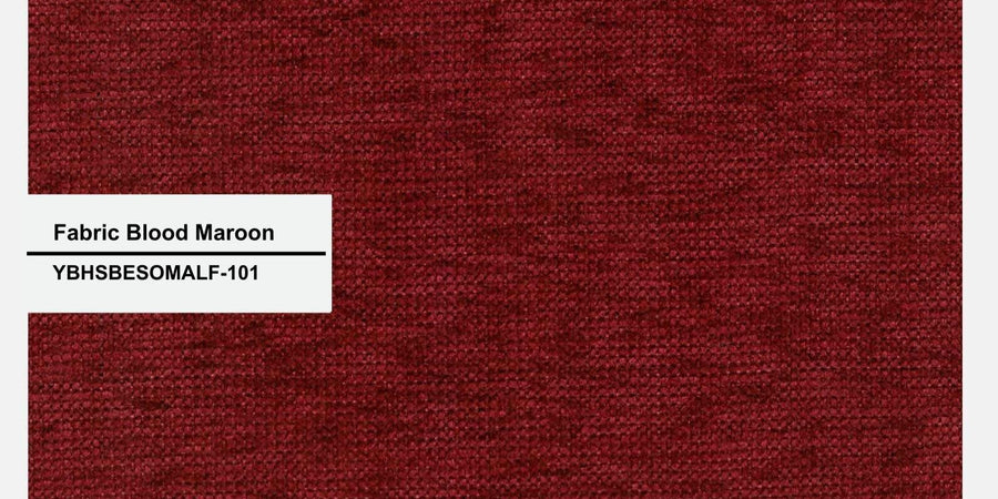 Daku Fabric 3 Seater Sofa In Blood Maroon Colour - Febonic Living