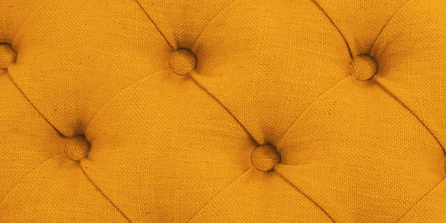 Nowia Fabric 2 Seater Recamier In Bold Yellow Colour With Storage - Febonic Living