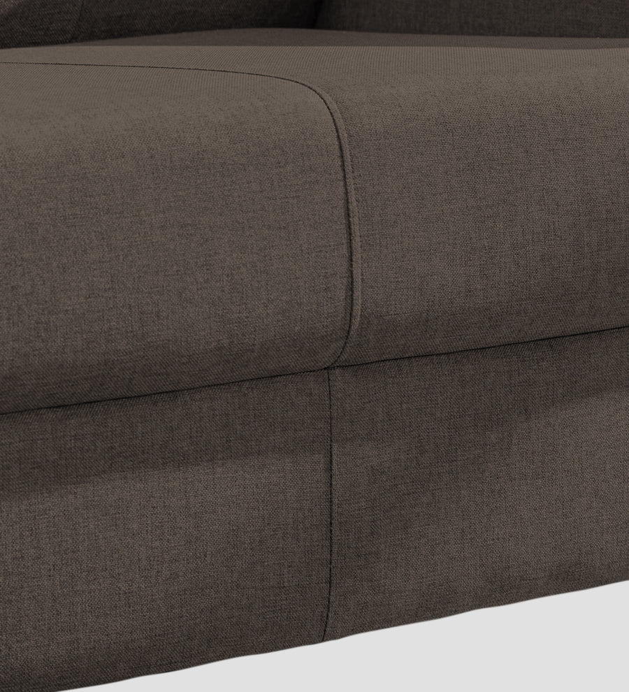 Devo Fabric 1 Seater Sofa In Caspa Brown Colour - Febonic Living