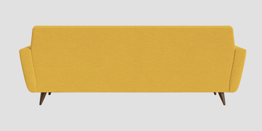 Jasmin Fabric 3 Seater Sofa In Bold Yellow Colour - Febonic Living