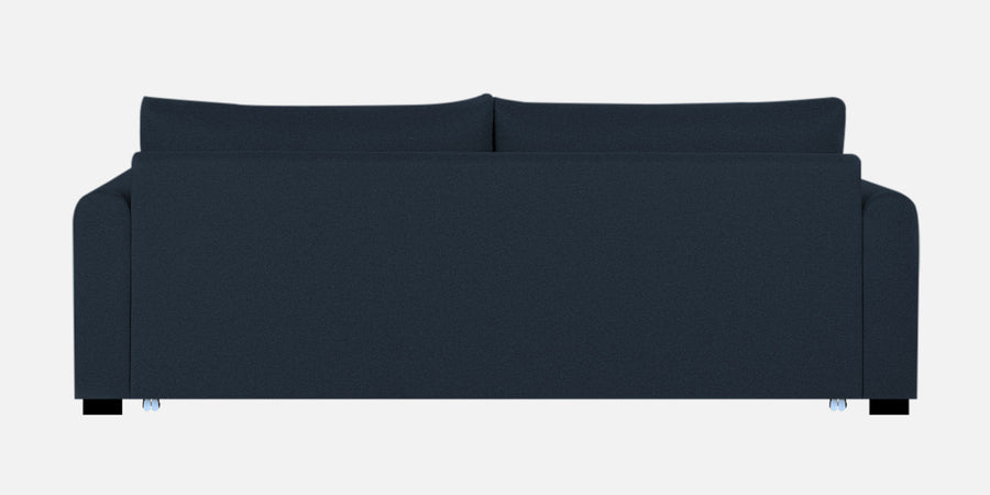 Sigma Fabric 3 Seater Pull Out Sofa Cum Bed In Denim Blue Colour - Febonic Living