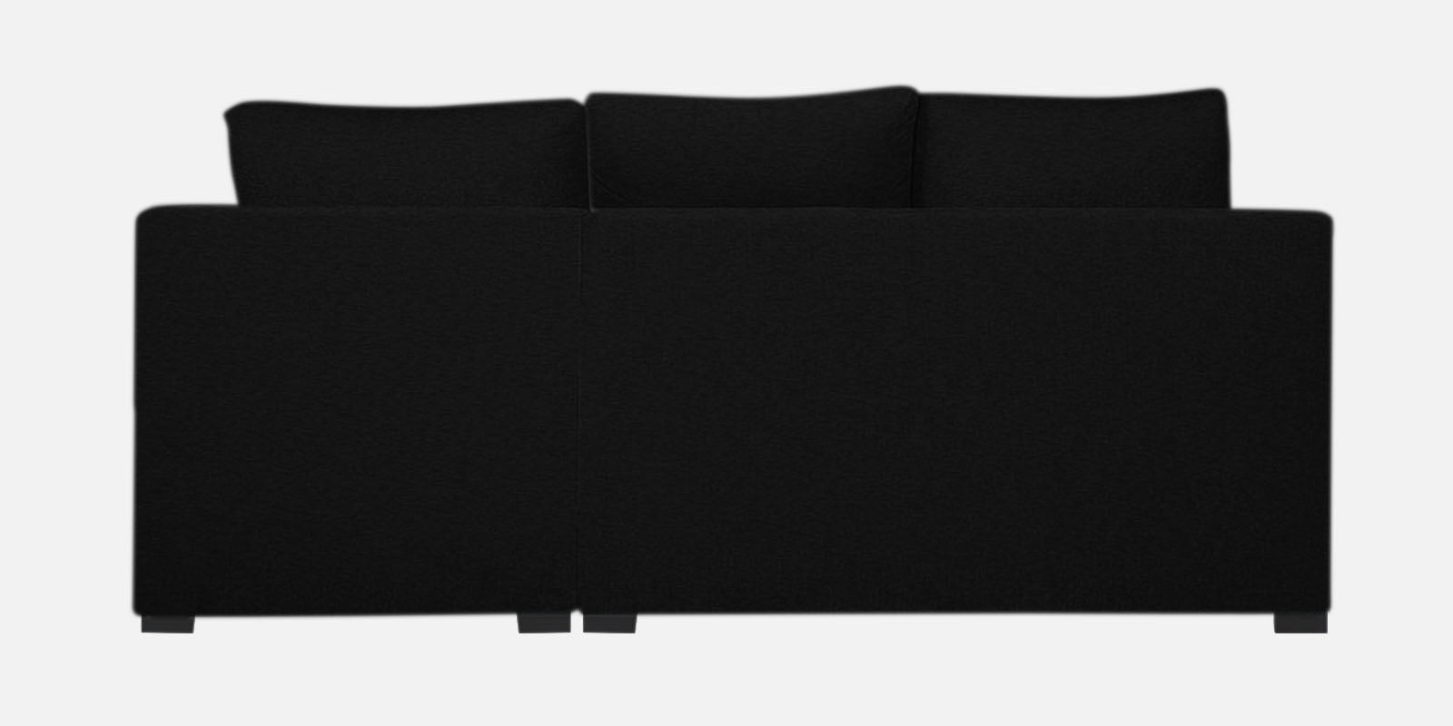 Jody Fabric 3 Seater Pull Out Sofa Cum Bed In Zed Black Colour