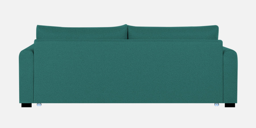 Sigma Fabric 3 Seater Pull Out Sofa Cum Bed In Sea Green Colour - Febonic Living