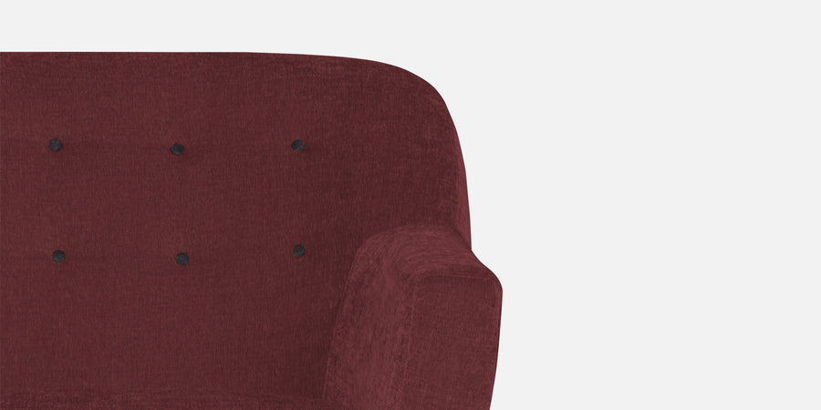 German Fabric 3 Seater Sofa In Blaze Red Colour - Febonic Living