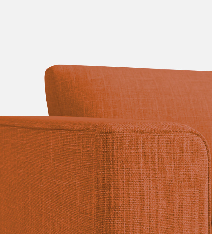 Kenia Fabric 1 Seater Foldable Sofa Cum Bed In Vivid Orange Colour - Febonic Living