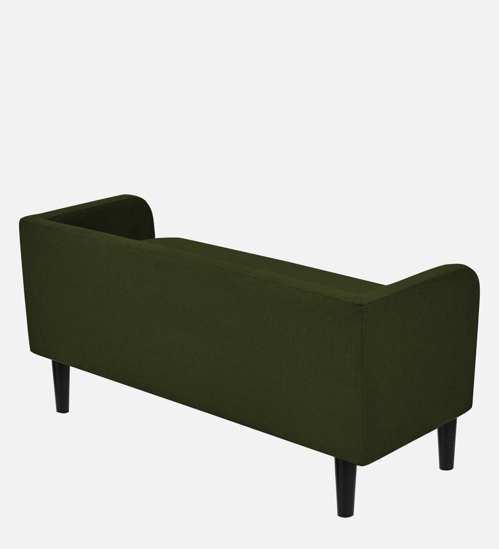 Maya Fabric Bench In Olive Green Colour