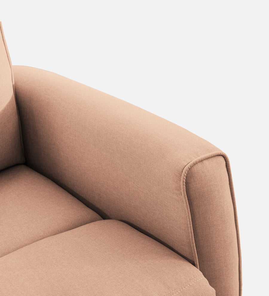 Logan Fabric 1 Seater Manual Recliner In Cosmic Beige Colour - Febonic Living