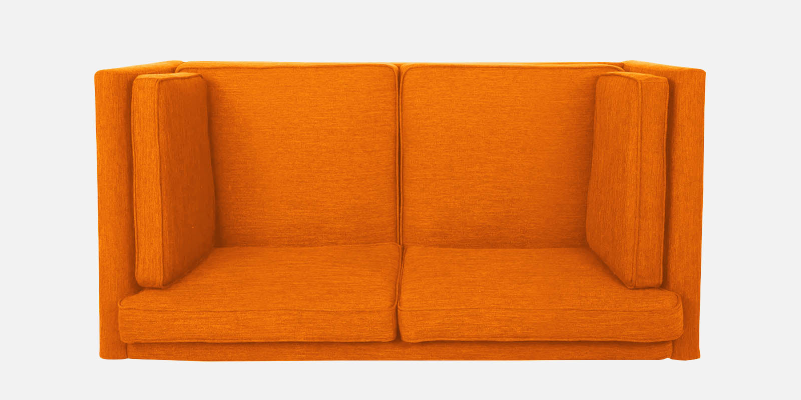 Nigar Fabric 2 Seater Sofa in Vivid Orange Colour