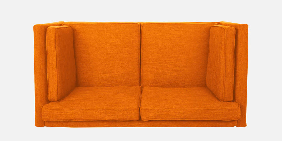 Nigar Fabric 2 Seater Sofa In Vivid Orange Colour - Febonic Living