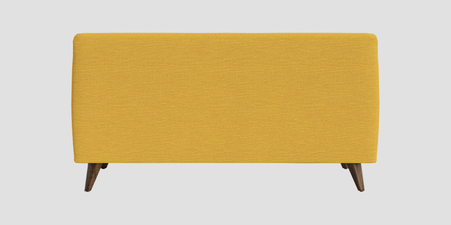 Jasmin Fabric 2 Seater Armless Sofa In Bold Yellow Colour - Febonic Living