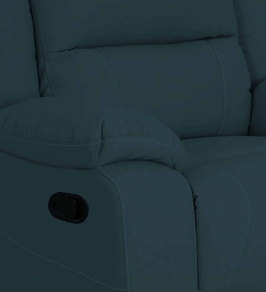 Adley Fabric 1 Seater Motorized Recliner In Harbour Blue Colour - Febonic Living
