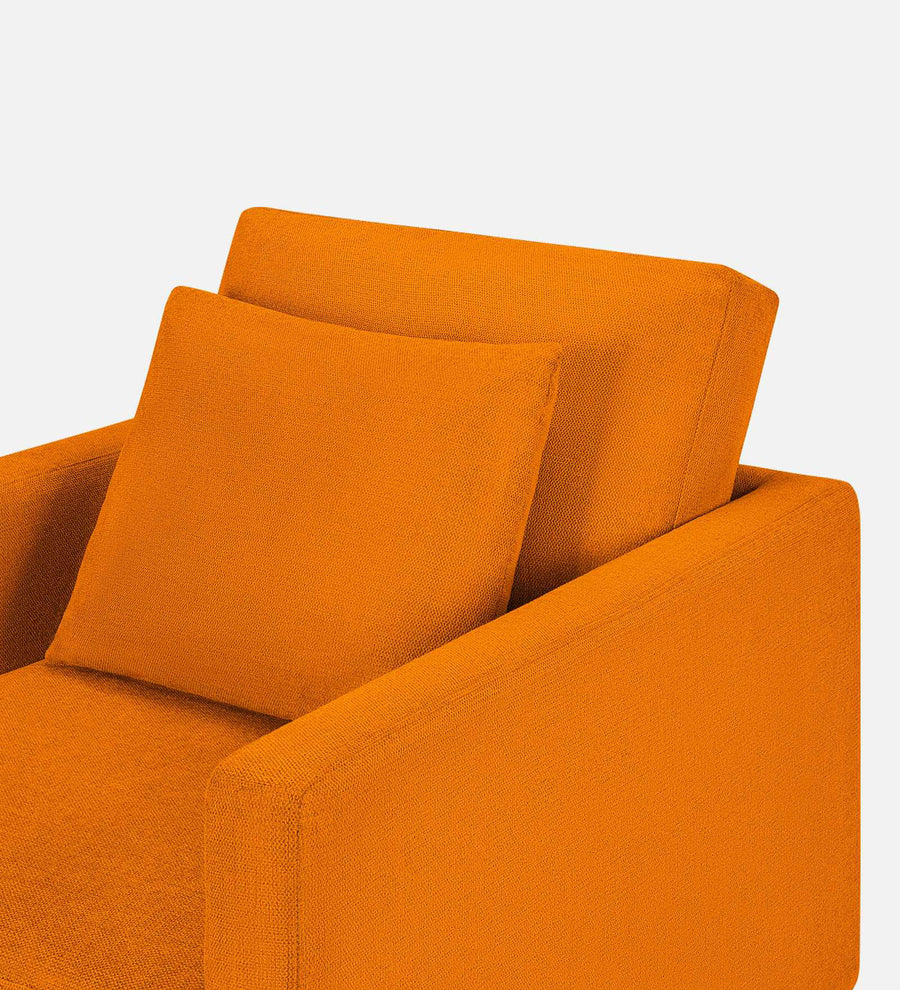 Kera Fabric 1 Seater Sofa In Vivid Orange Colour - Febonic Living