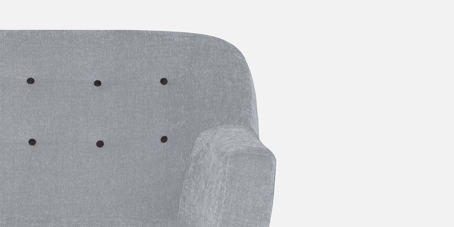 German Fabric 2 Seater Sofa In Coin Grey Colour - Febonic Living