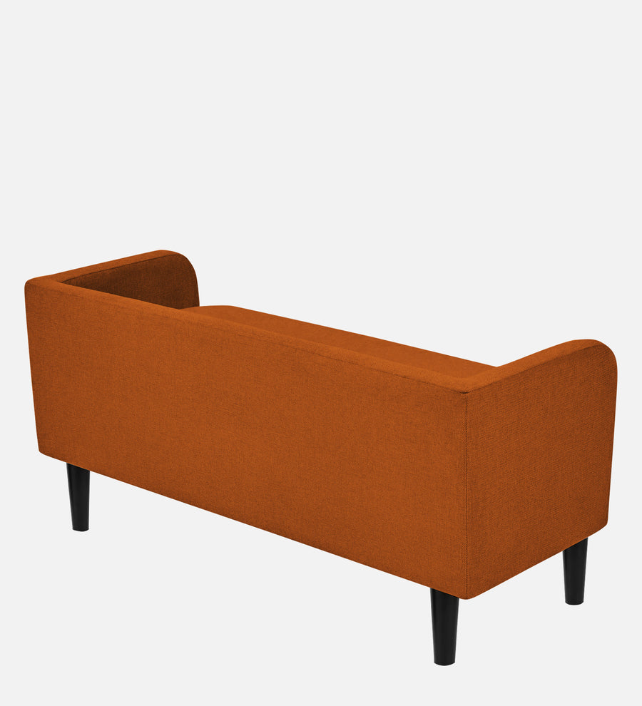 Maya Fabric Bench In Vivid Orange Colour - Febonic Living