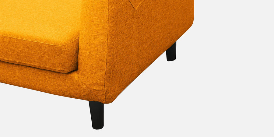 Natasha Velvet Rhs Sectional Sofa 3 Lounger In Saffron Yellow Colour - Febonic Living