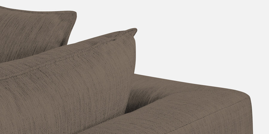 Ziggy Fabric Lhs Sectional Sofa 3 Lounger In Hazel Beige Colour - Febonic Living