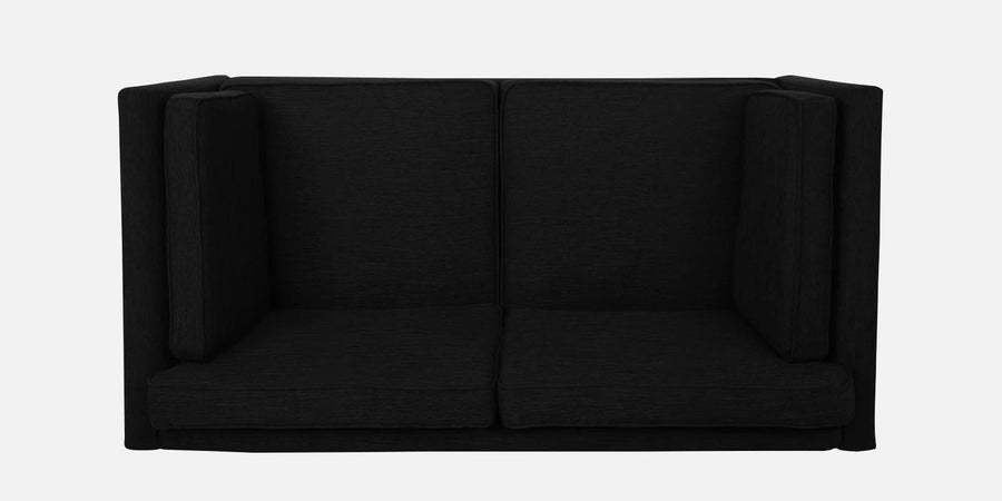 Nigar Fabric 2 Seater Sofa In Zed Black Colour - Febonic Living