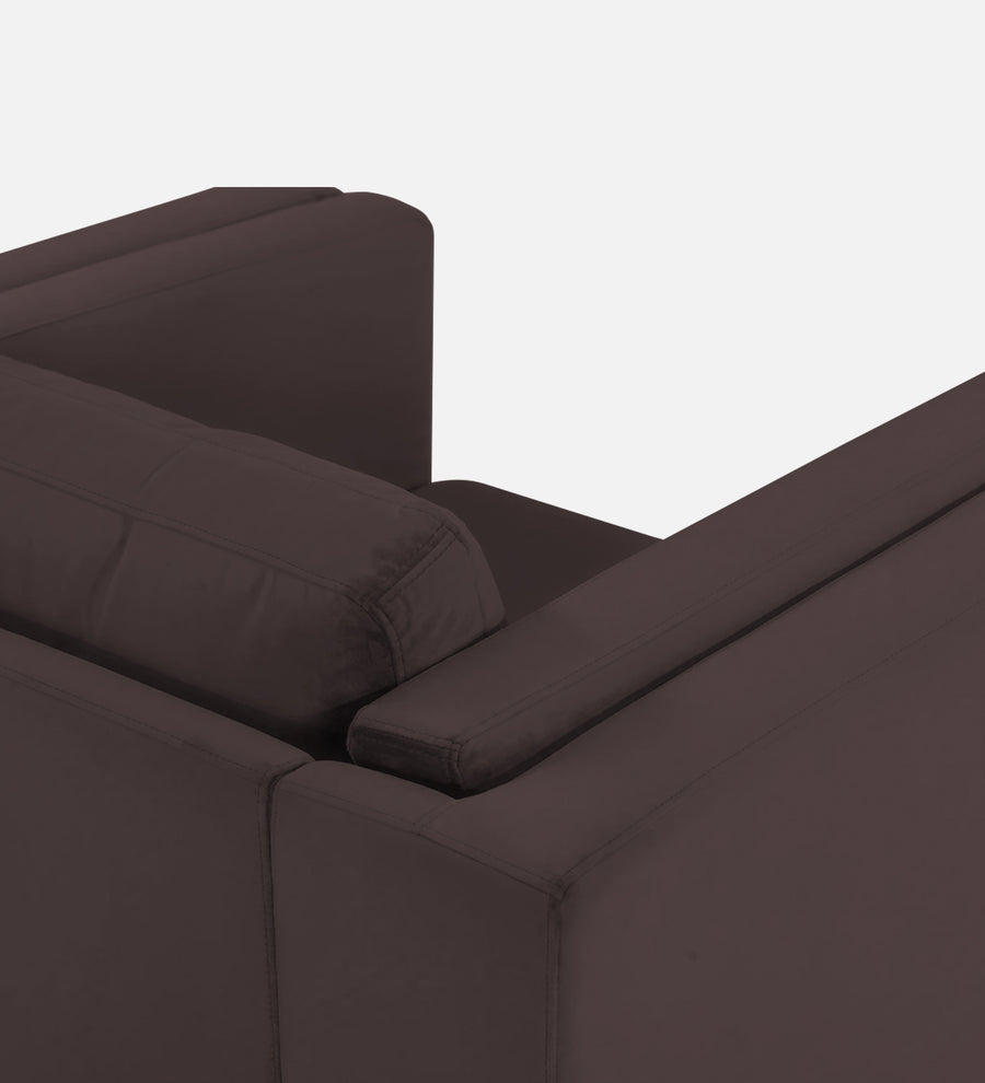 Jasper Velvet 1 Seater Sofa In Mocha Brown Colour - Febonic Living