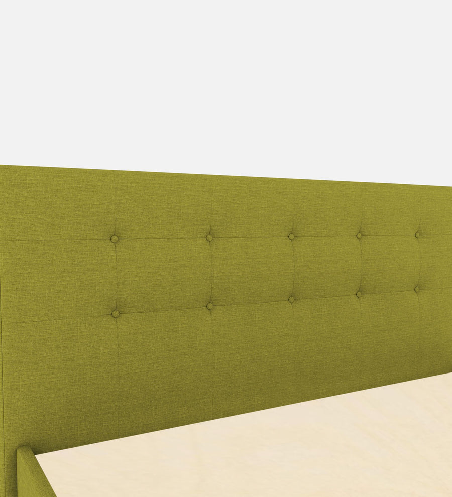 Lido Fabric Upholstered King Size Bed In Parrot Green Colour With Drawer Storage - Febonic Living