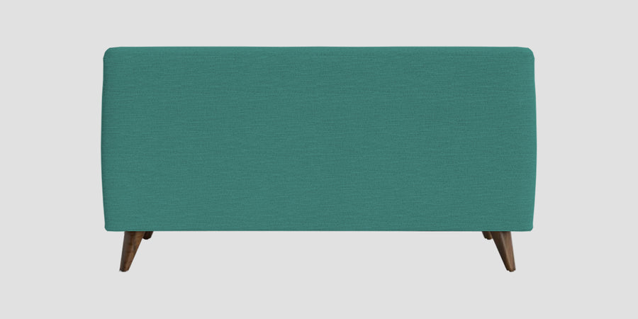 Jasmin Fabric 2 Seater Armless Sofa In Sea Green Colour - Febonic Living