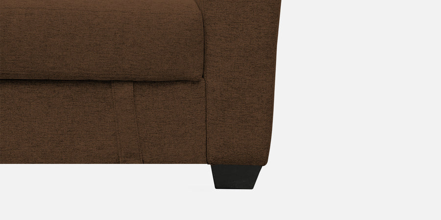 Bony Fabric 3 Seater Convertible Sofa Cum Bed In Chest Nut Brown Colour - Febonic Living