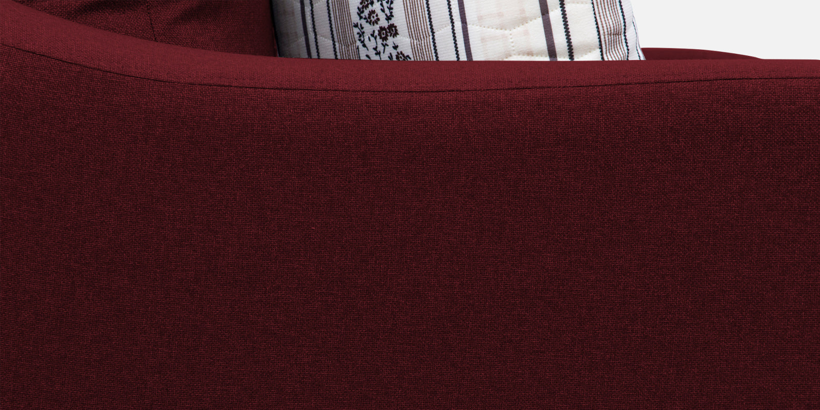 Kevin Fabric 2 Seater Sofa in Ruby Red Colour