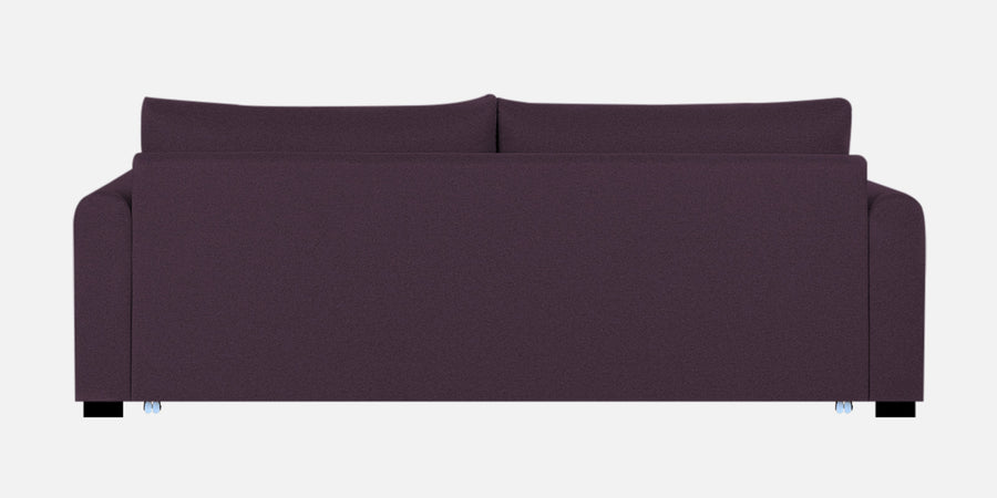 Sigma Fabric 3 Seater Pull Out Sofa Cum Bed In Greek Purple Colour - Febonic Living