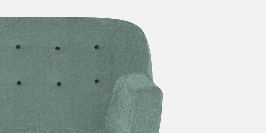 German Fabric 3 Seater Sofa In Suka Blue Colour - Febonic Living