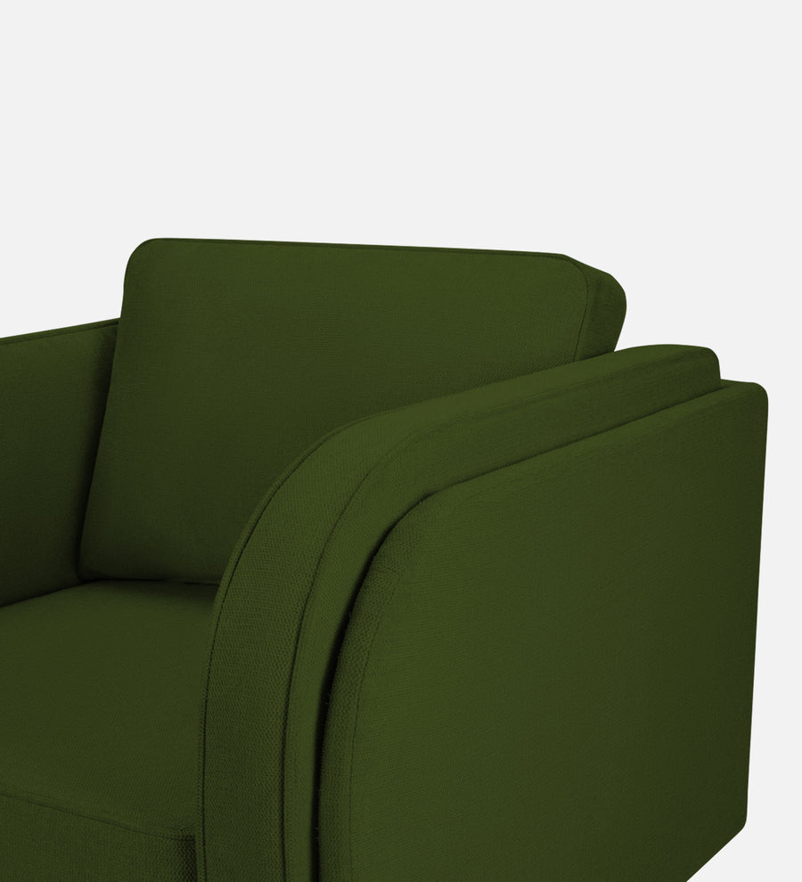 Siddy Fabric 1 Seater Sofa In Olive Green Colour - Febonic Living