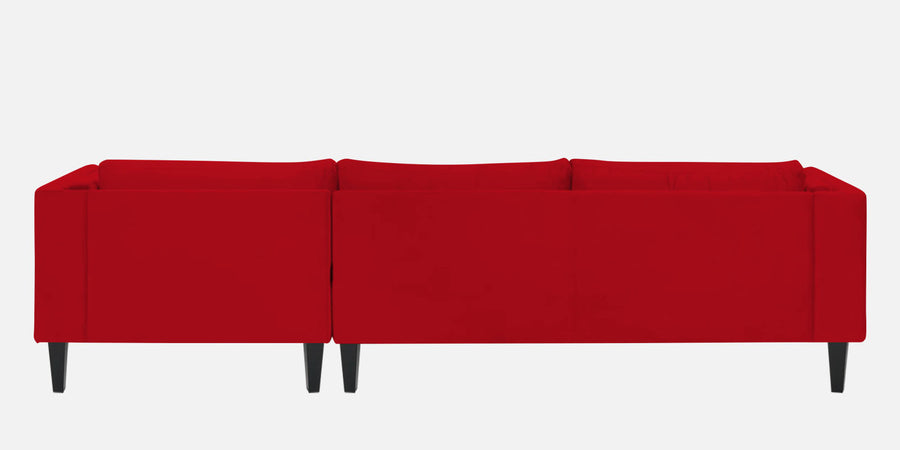 Jasper Velvet Lhs Sectional Sofa 3 Lounger In Berry Maroon Colour - Febonic Living