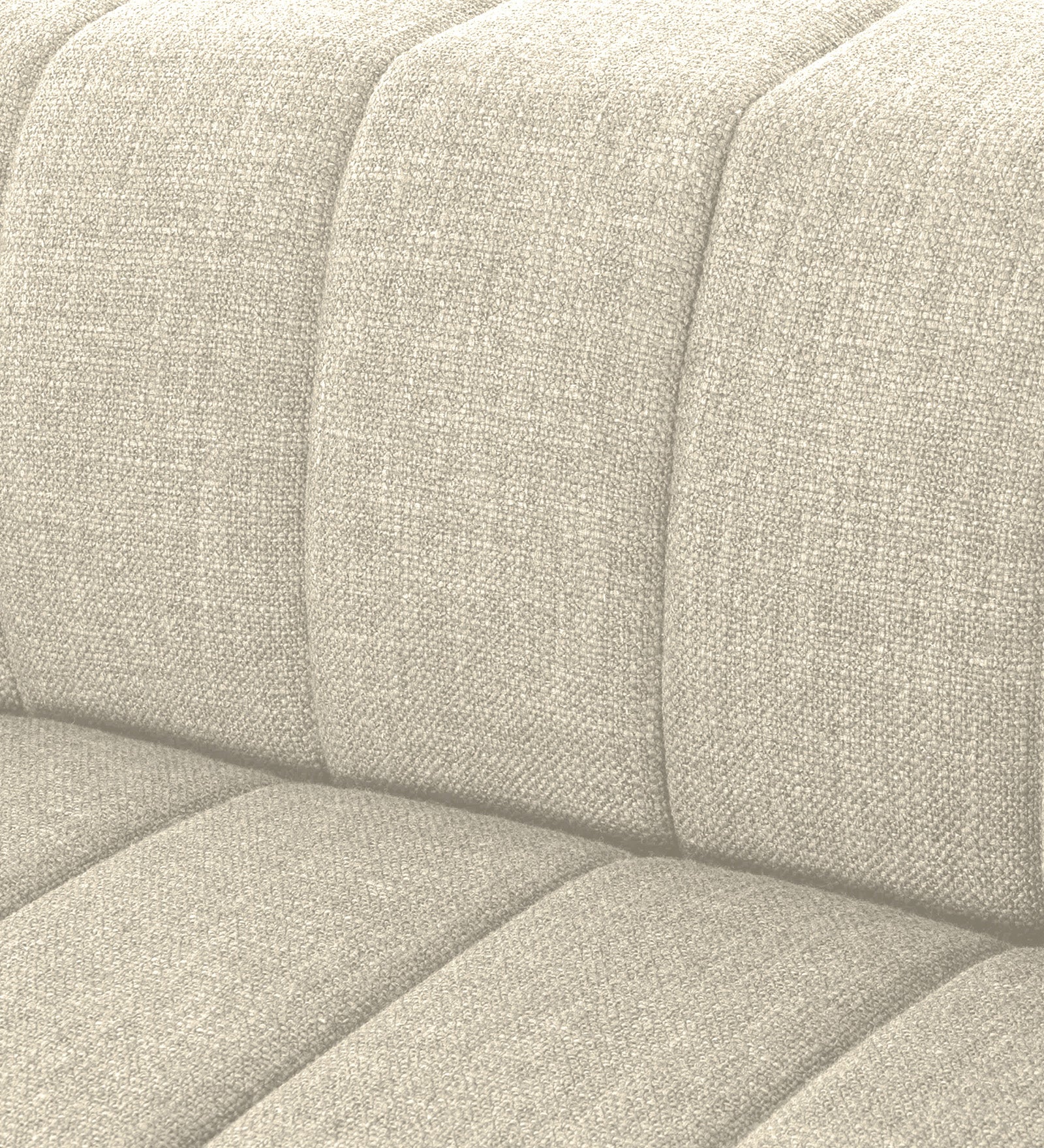 Lara Fabric 1 Seater Sofa in Ivory Beige Colour