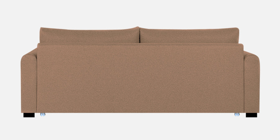 Sigma Fabric 3 Seater Pull Out Sofa Cum Bed In Cosmic Beige Colour - Febonic Living