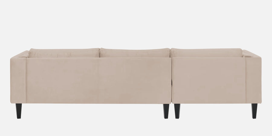 Jasper Velvet Rhs Sectional Sofa 3 Lounger In Camel Beige Colour - Febonic Living
