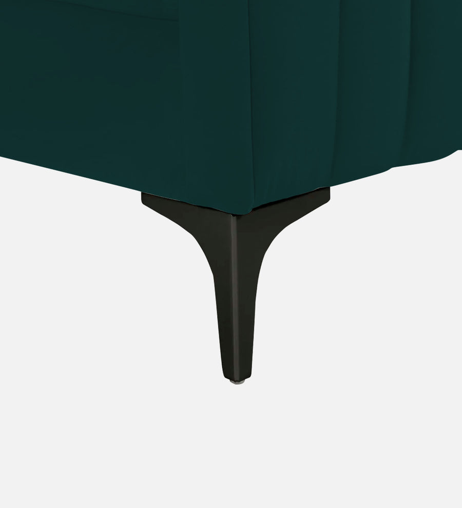 Haru Velvet 1 Seater Sofa In Forest Green Colour - Febonic Living