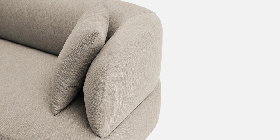 Carson Fabric 3 Seater Sofa In Khaki Beige Colour - Febonic Living