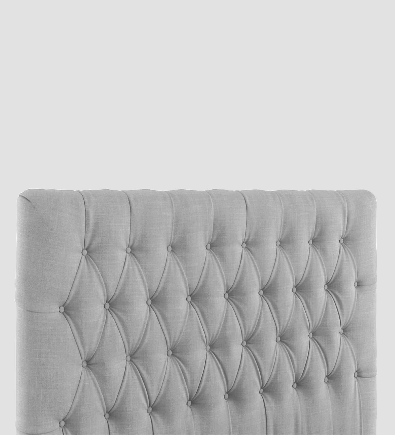 Isko Fabric King Size Bed In Lit Grey Colour With Storage Box - Febonic Living