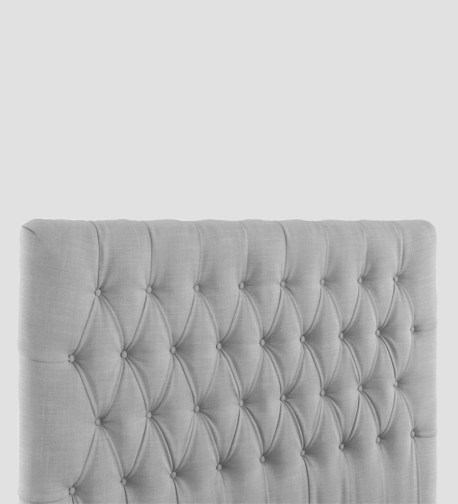 Isko Fabric Upholstered King Size Bed In Lit Grey Colour With Box Storage - Febonic Living