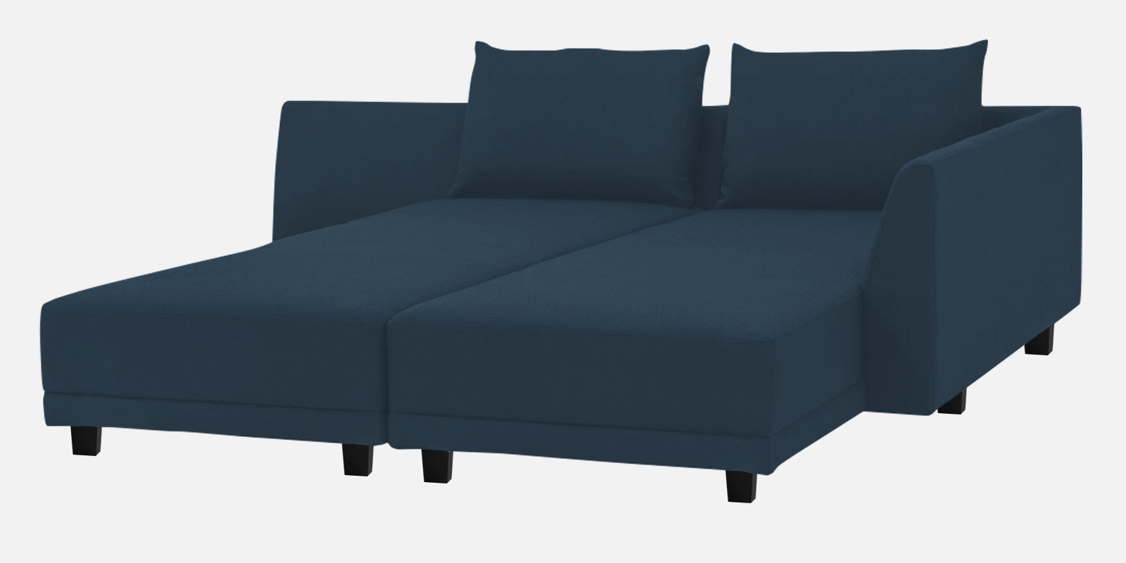 Ira Fabric LHS 6 Seater Sofa Cum Bed In Light Blue Colour